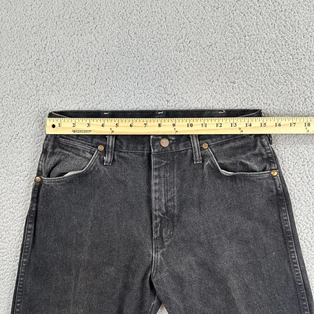 Vintage Wrangler Cowboy Cut Jeans 32x30 Black 13MWZPB Western Denim Made in USA